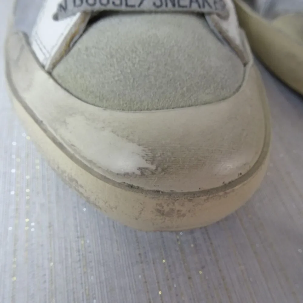 Golden Goose Sneakers Super Star Penstar Silver White Leather Women 36